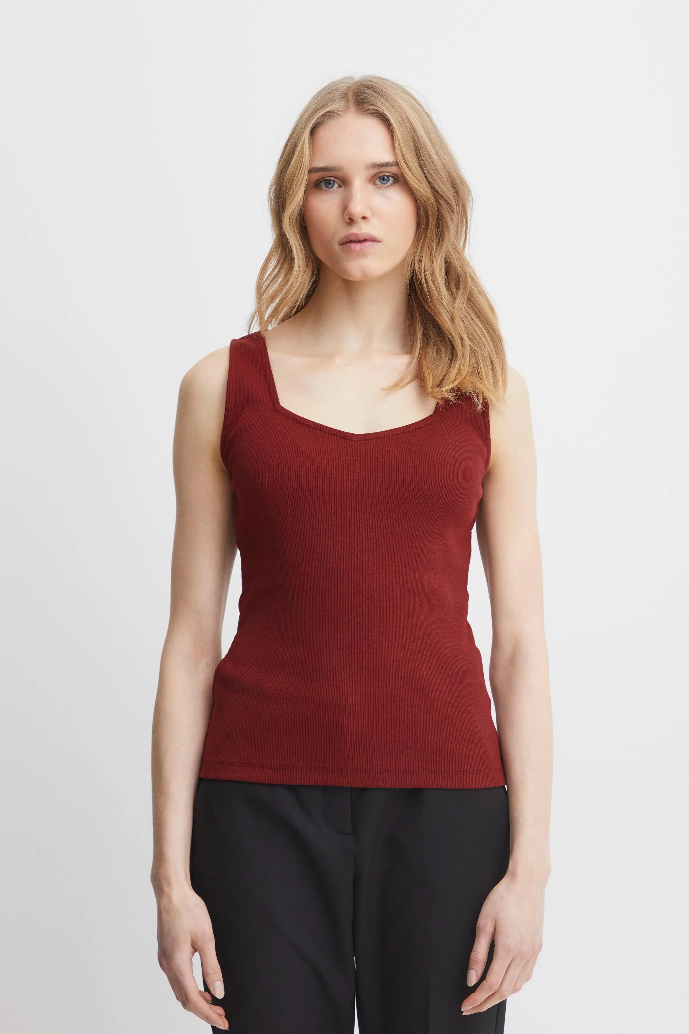 Top de Mujer ICHI Oreta Chocolate Truffle - ECRU