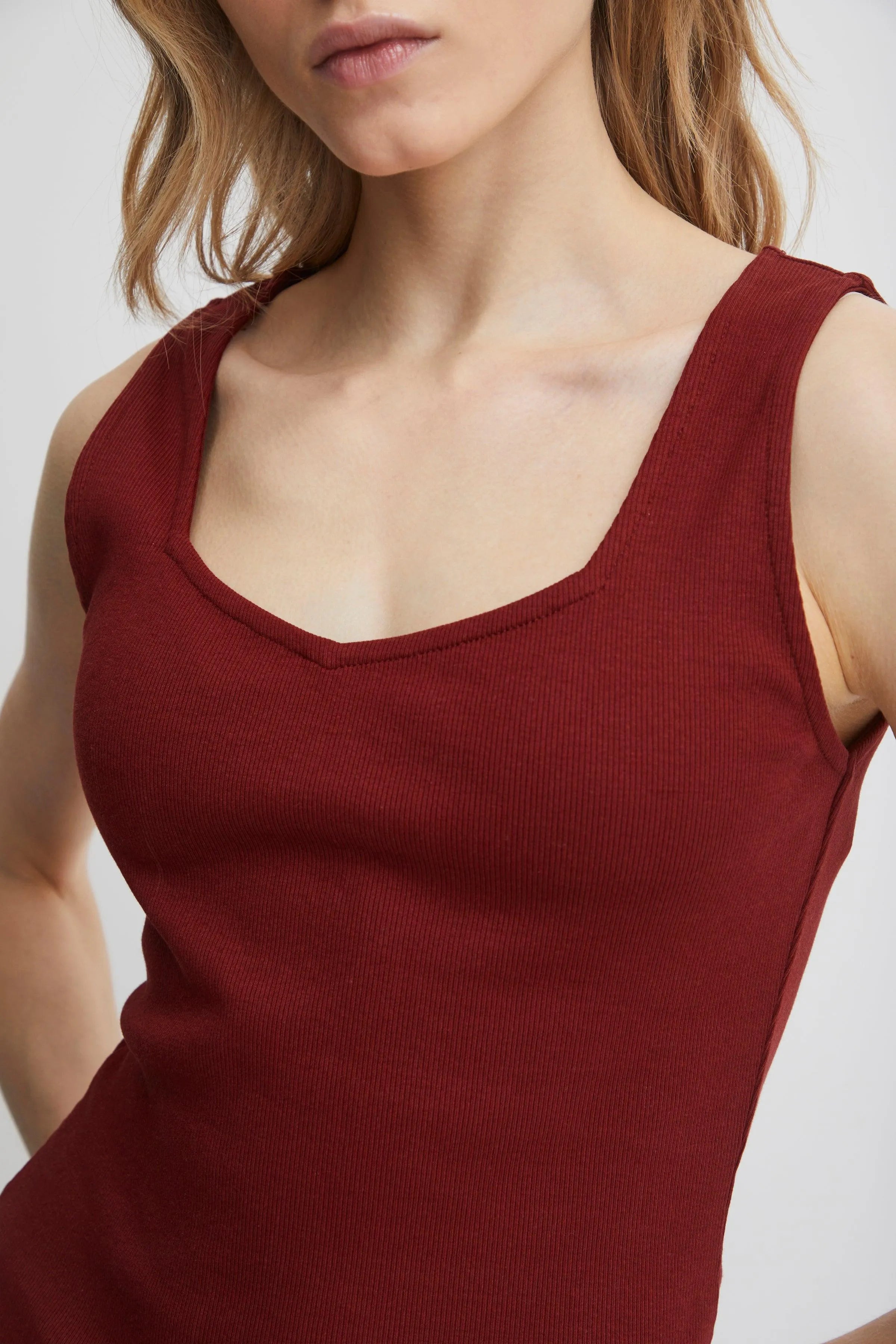 Top de Mujer ICHI Oreta Chocolate Truffle - ECRU