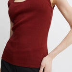 Top de Mujer ICHI Oreta Chocolate Truffle - ECRU