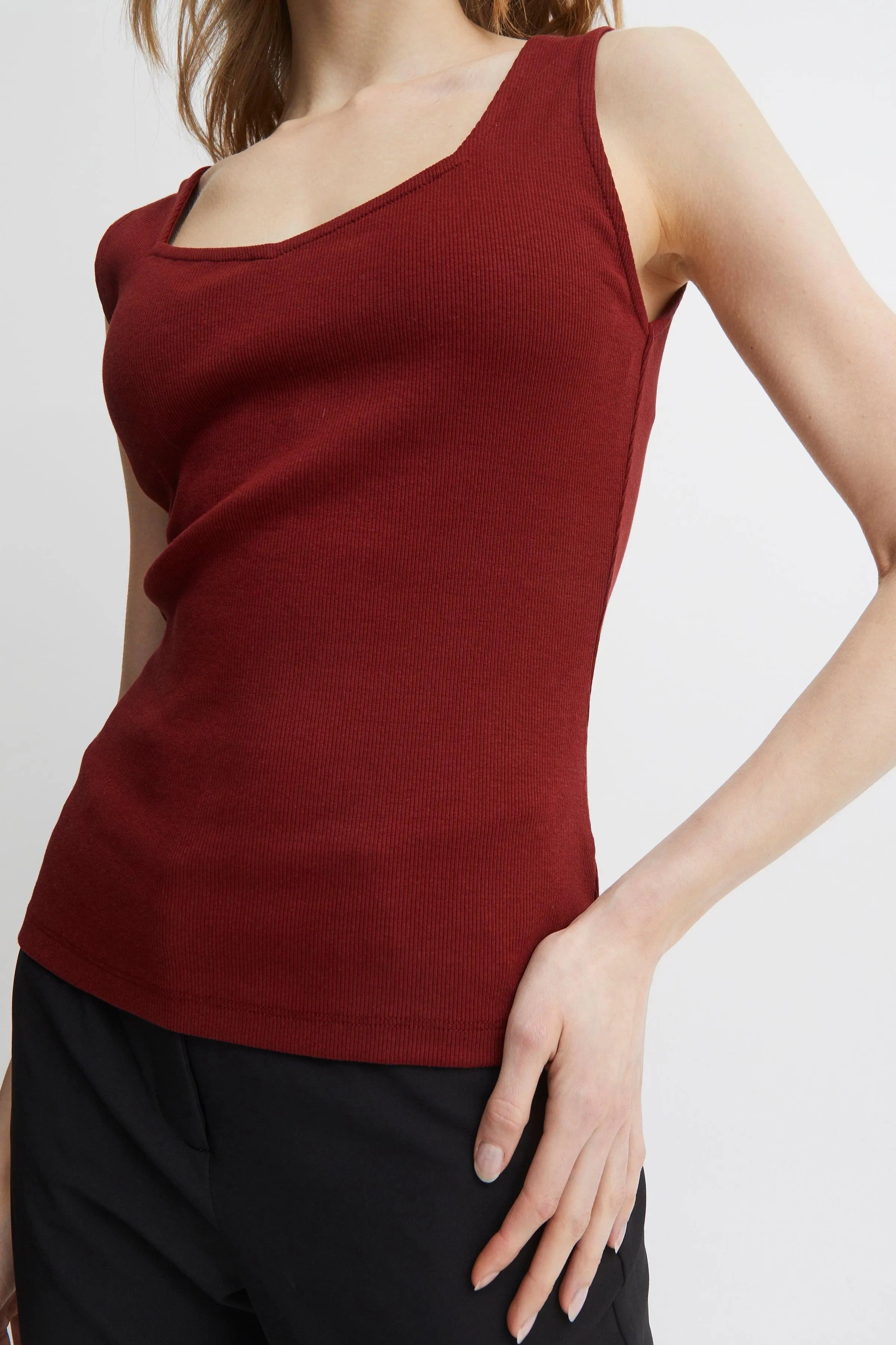 Top de Mujer ICHI Oreta Chocolate Truffle - ECRU