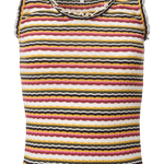 Top de rayas multicolor - ECRU