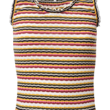 Top de rayas multicolor - ECRU