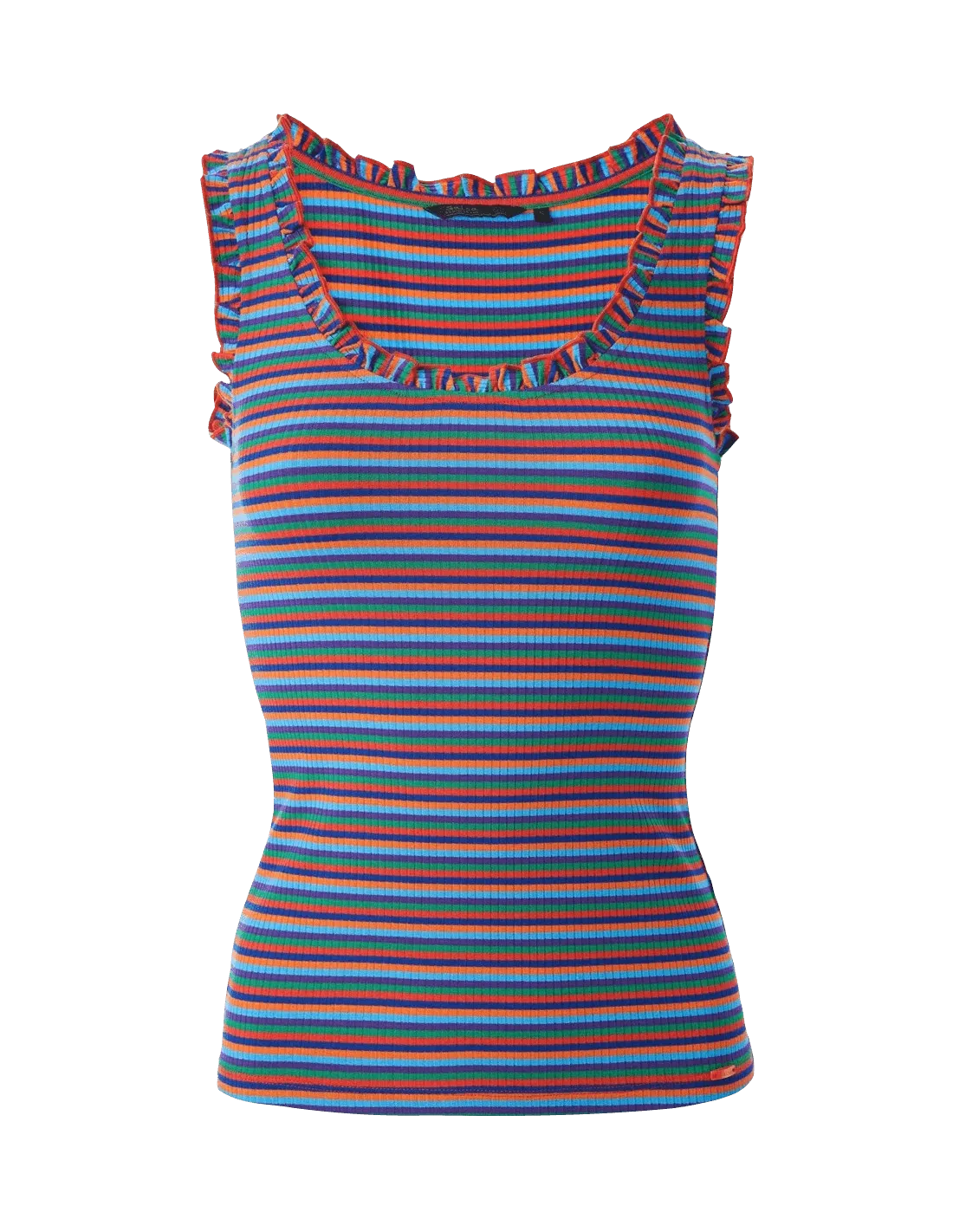 Top de tirantes de rayas multicolor - ECRU