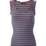 Top de tirantes de rayas multicolor - ECRU