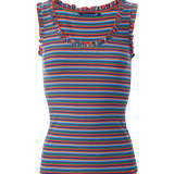 Top de tirantes de rayas multicolor - ECRU
