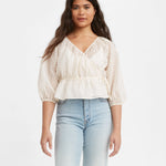 Top Delilah Wrap - ECRU