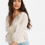 Top Delilah Wrap - ECRU