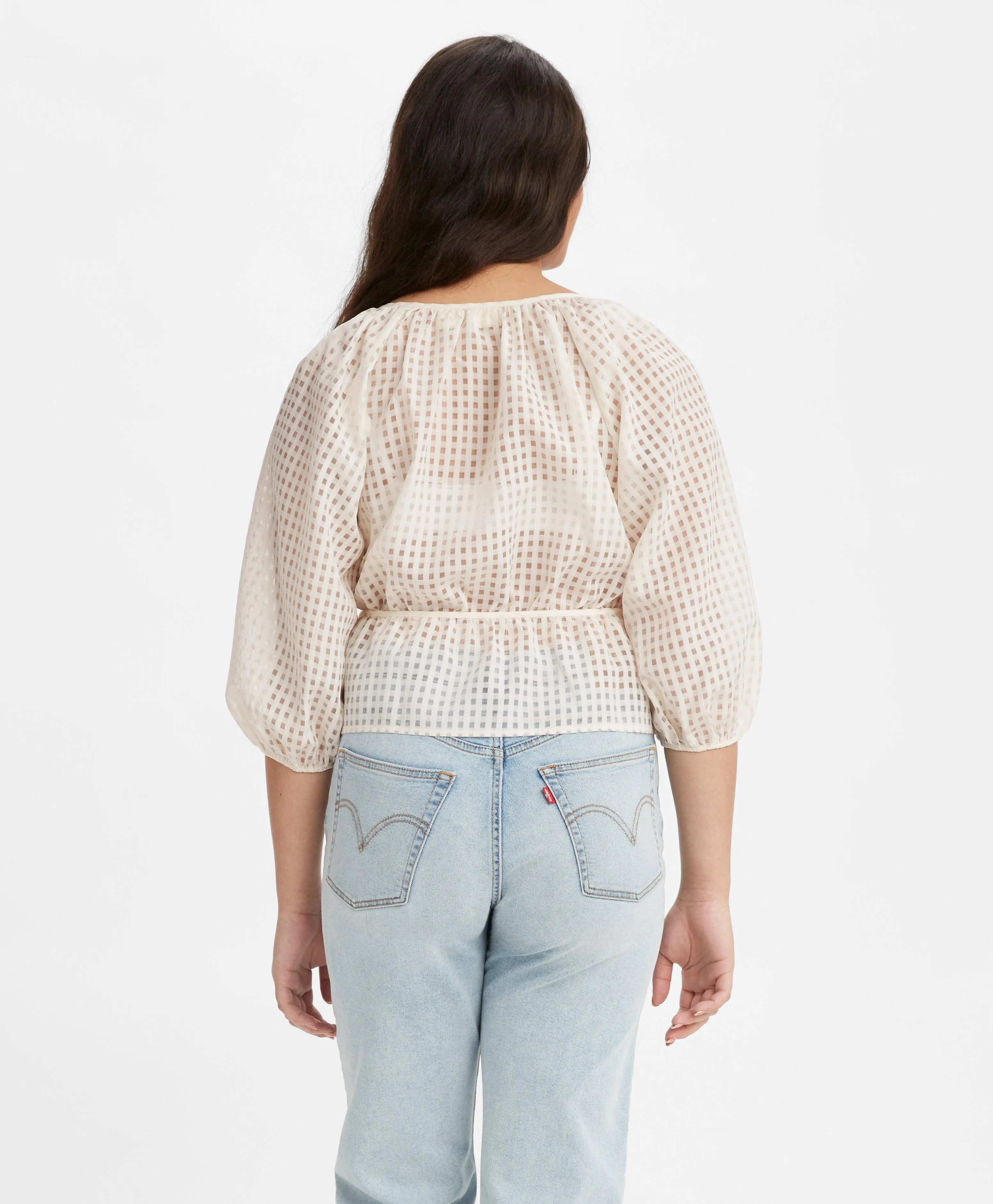 Top Delilah Wrap - ECRU