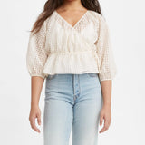 Top Delilah Wrap - ECRU