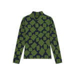 Top Ellen Squares de Manga Larga - ECRU