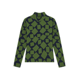 Top Ellen Squares de Manga Larga - ECRU