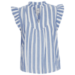 Top ICHI Ezoma Stripes - ECRU