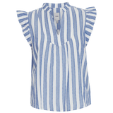 Top ICHI Ezoma Stripes - ECRU