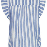 Top ICHI Ezoma Stripes - ECRU