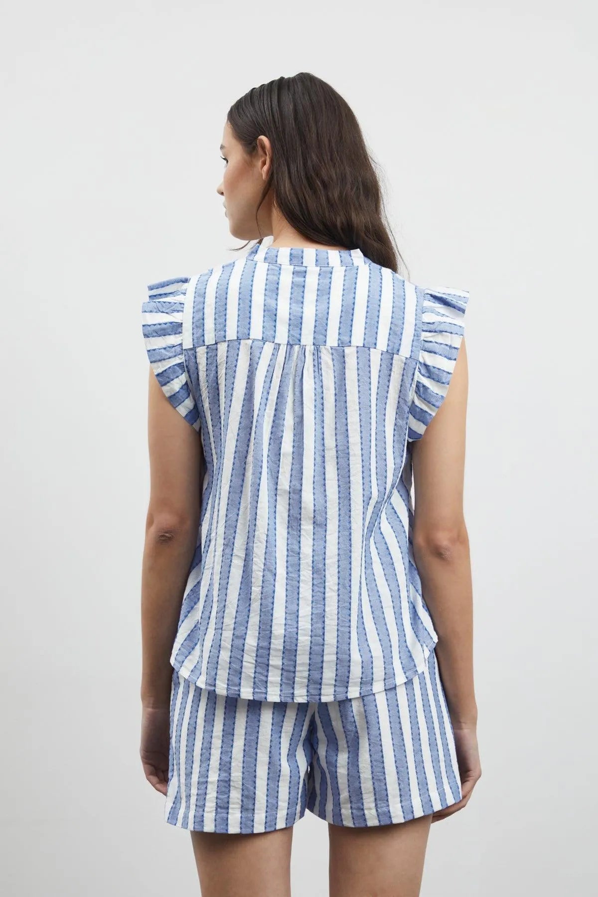 Top ICHI Ezoma Stripes - ECRU