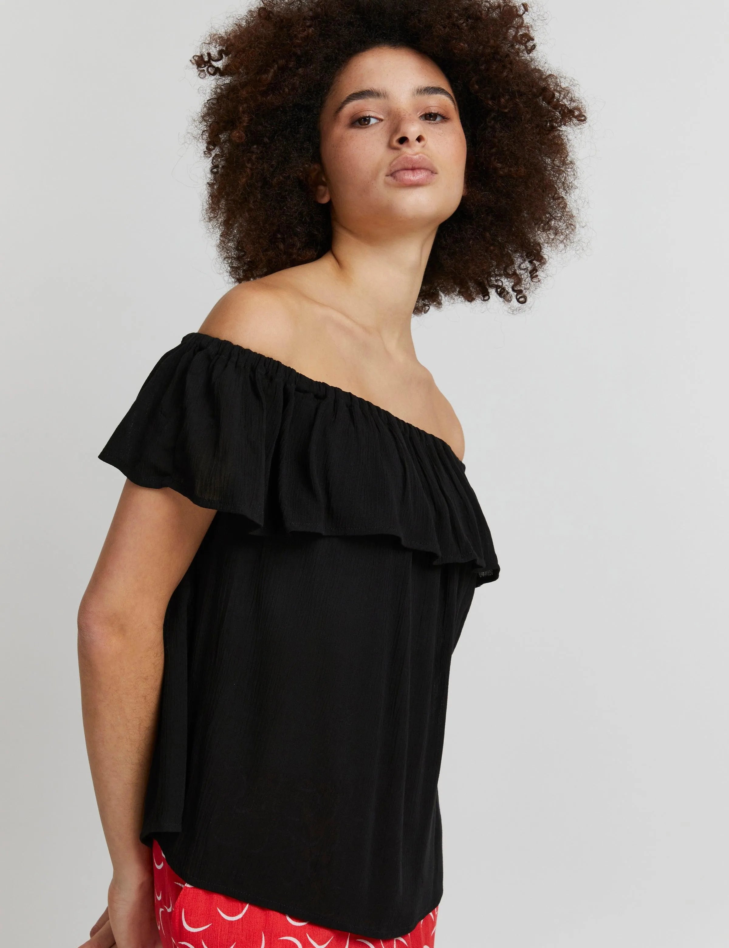 Top Marrakech Black - ECRU