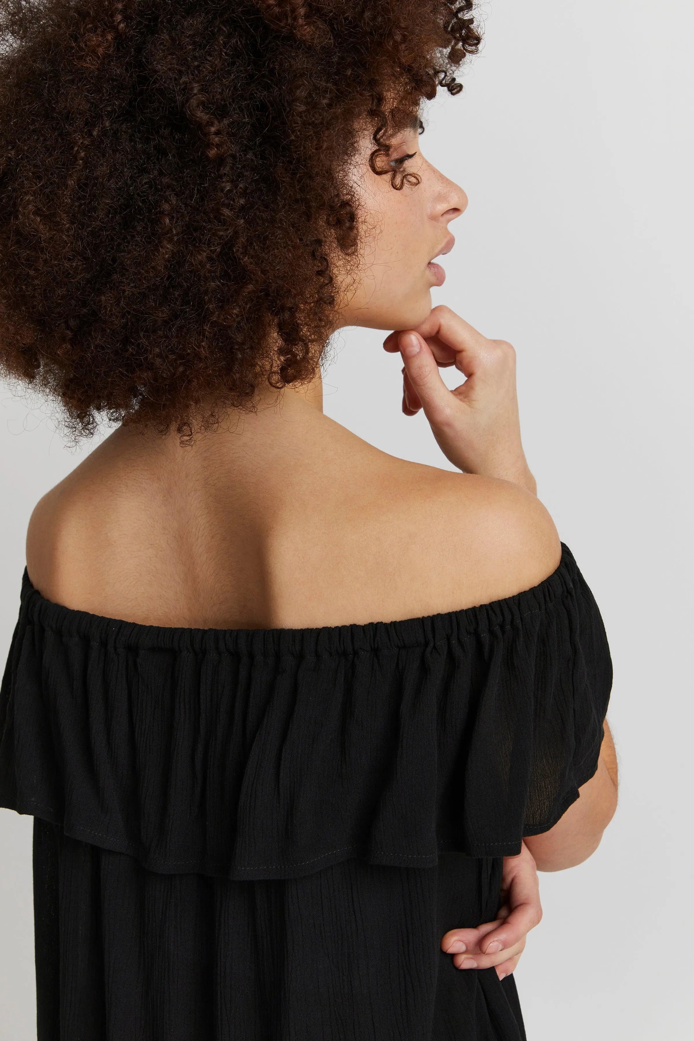 Top Marrakech Black - ECRU