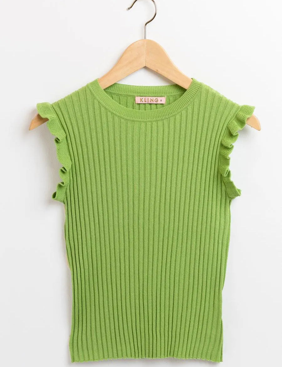 Top Punto Volantes - ECRU