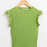 Top Punto Volantes - ECRU