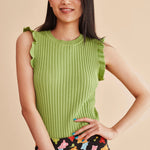 Top Punto Volantes - ECRU