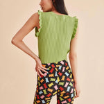 Top Punto Volantes - ECRU