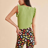 Top Punto Volantes - ECRU