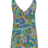Top Sugarhill Romy Teal Paradise Jungle - ECRU