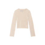 Top Wild Pony Calado con Manga Acampanada Beige - ECRU