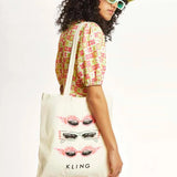 Tote bag algodón gafas - ECRU