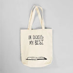 Tote Bag Torekov Doing My Best Off-White - ECRU