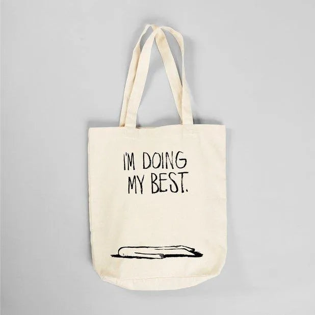 Tote Bag Torekov Doing My Best Off-White - ECRU