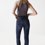 Vaquero Push In Secret Glamour Lavado Oscuro - ECRU