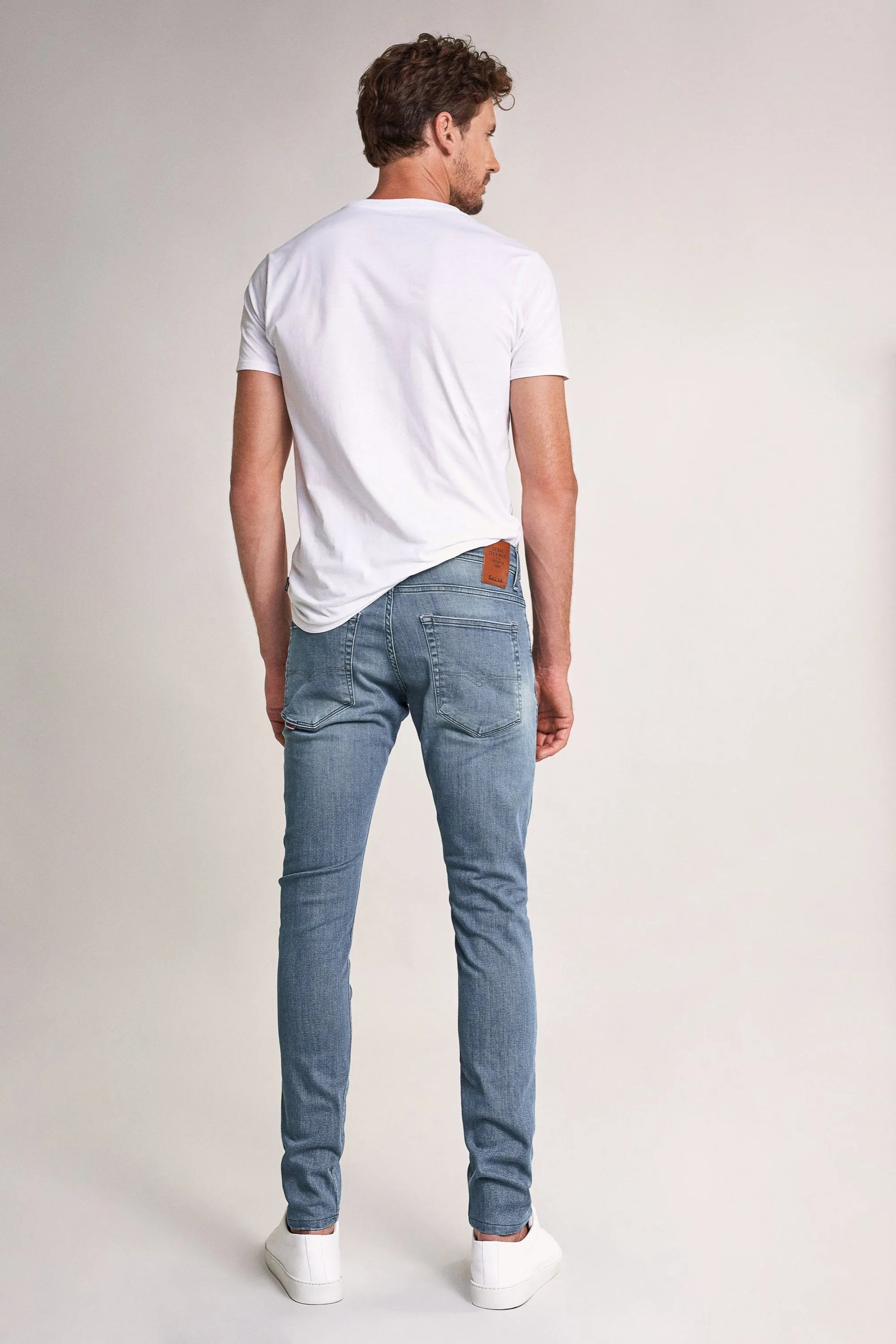 VAQUEROS CLASH SKINNY PREMIUM FLEX - ECRU