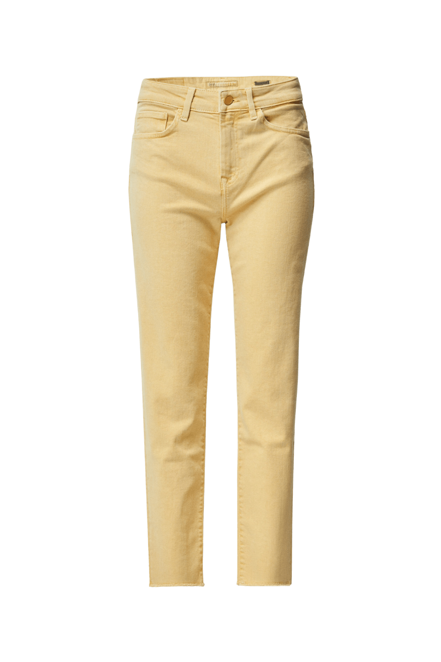 Vaqueros de Mujer Salsa Jeans True Cropped Slim Amarillo - ECRU