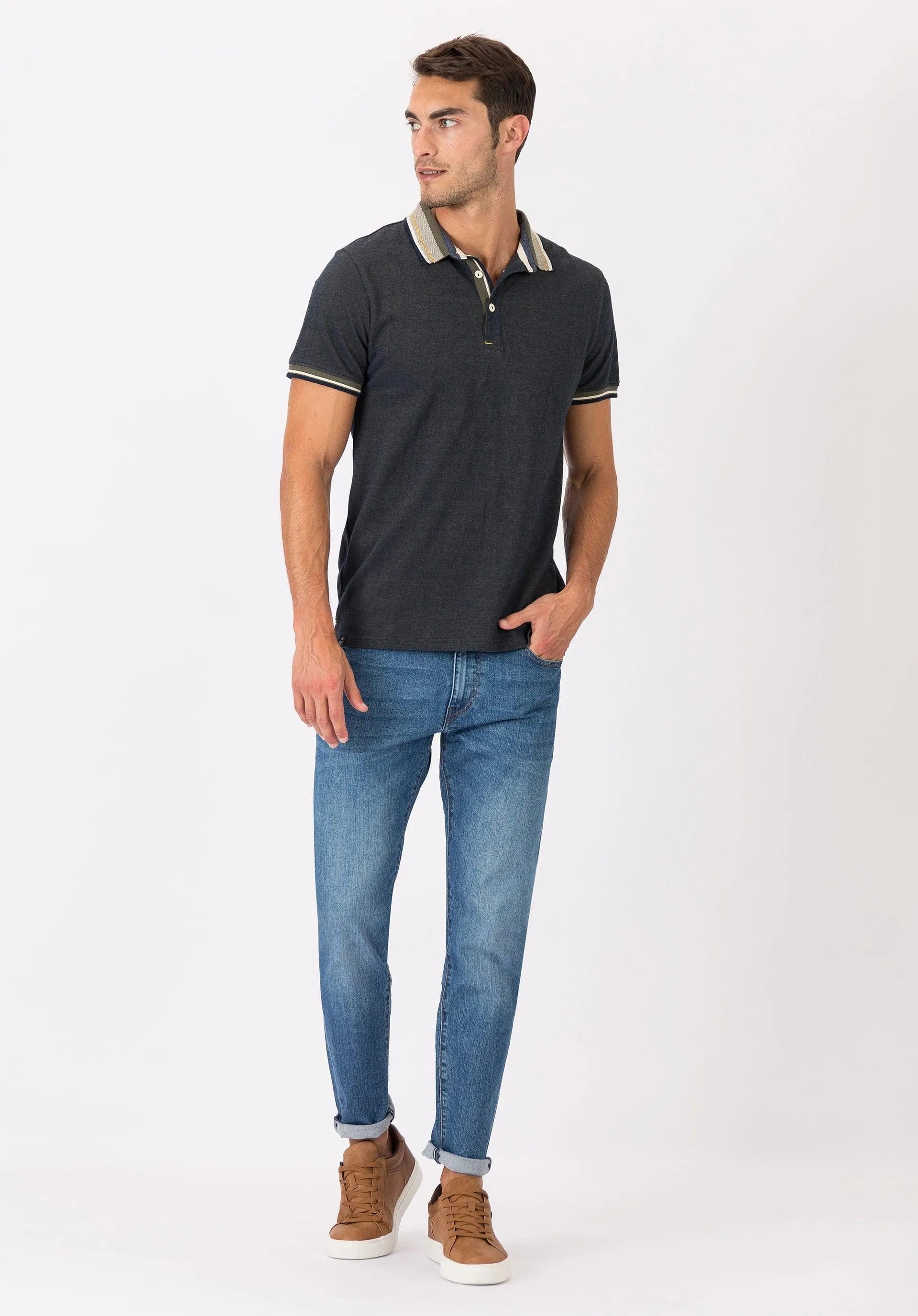 Vaqueros Dylan 20 Tapered Slim Fit - ECRU