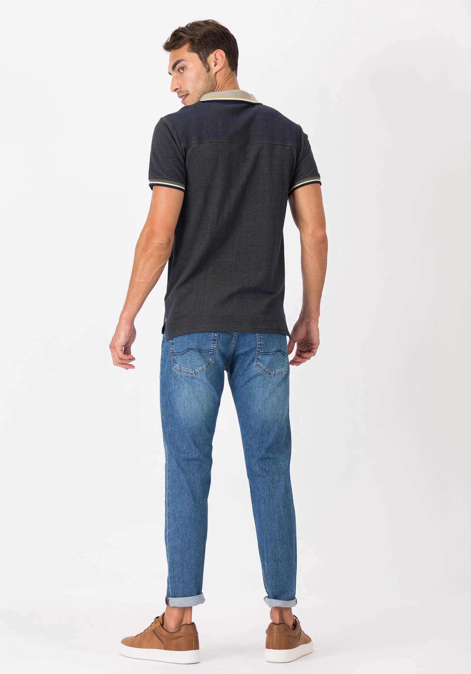 Vaqueros Dylan 20 Tapered Slim Fit - ECRU