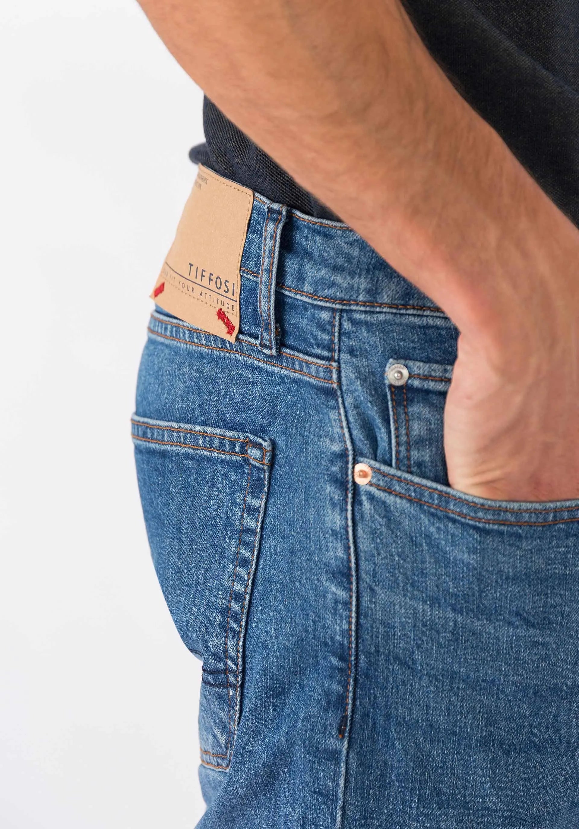 Vaqueros Dylan 20 Tapered Slim Fit - ECRU