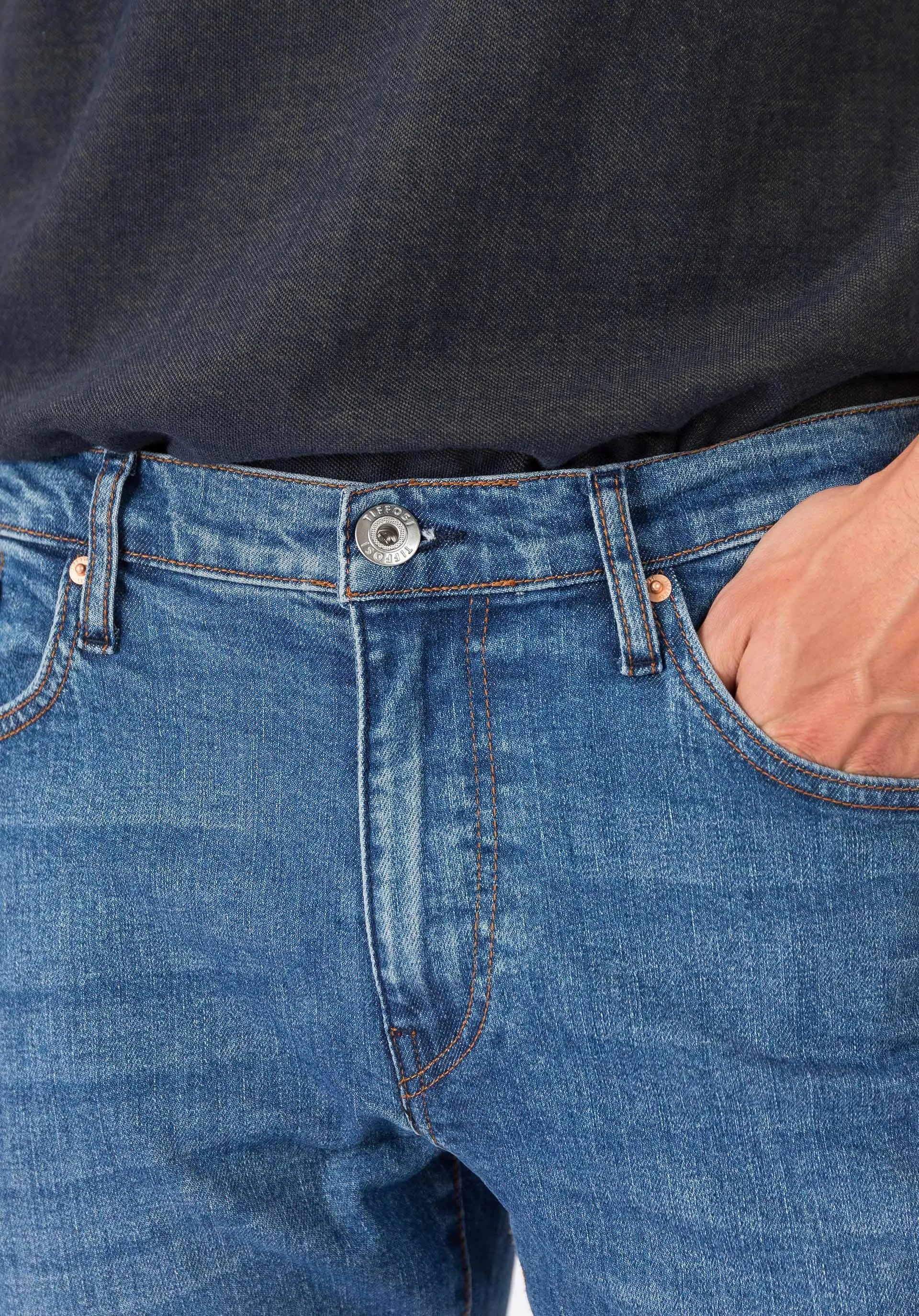 Vaqueros Dylan 20 Tapered Slim Fit - ECRU