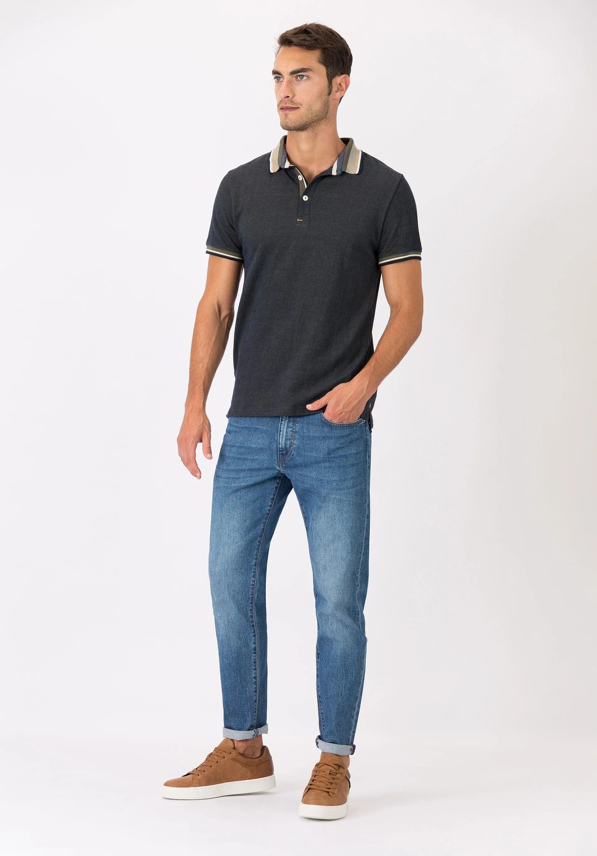 Vaqueros Dylan 20 Tapered Slim Fit - ECRU