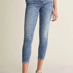 Vaqueros Push In Secret Glamour Capri Con Bordados - ECRU