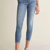 Vaqueros Push In Secret Glamour Capri Con Bordados - ECRU