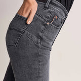 Vaqueros push in secret glamour skinny negros - ECRU