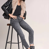 Vaqueros push in secret glamour skinny negros - ECRU