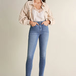 Vaqueros Push In Secret Glamour skinny tejido ligero - ECRU