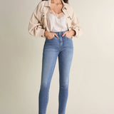 Vaqueros Push In Secret Glamour skinny tejido ligero - ECRU