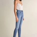 Vaqueros Push In Secret Glamour skinny tejido ligero - ECRU