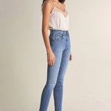 Vaqueros Push In Secret Glamour skinny tejido ligero - ECRU