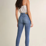 Vaqueros Push In Secret Glamour skinny tejido ligero - ECRU