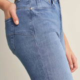 Vaqueros Push In Secret Glamour skinny tejido ligero - ECRU