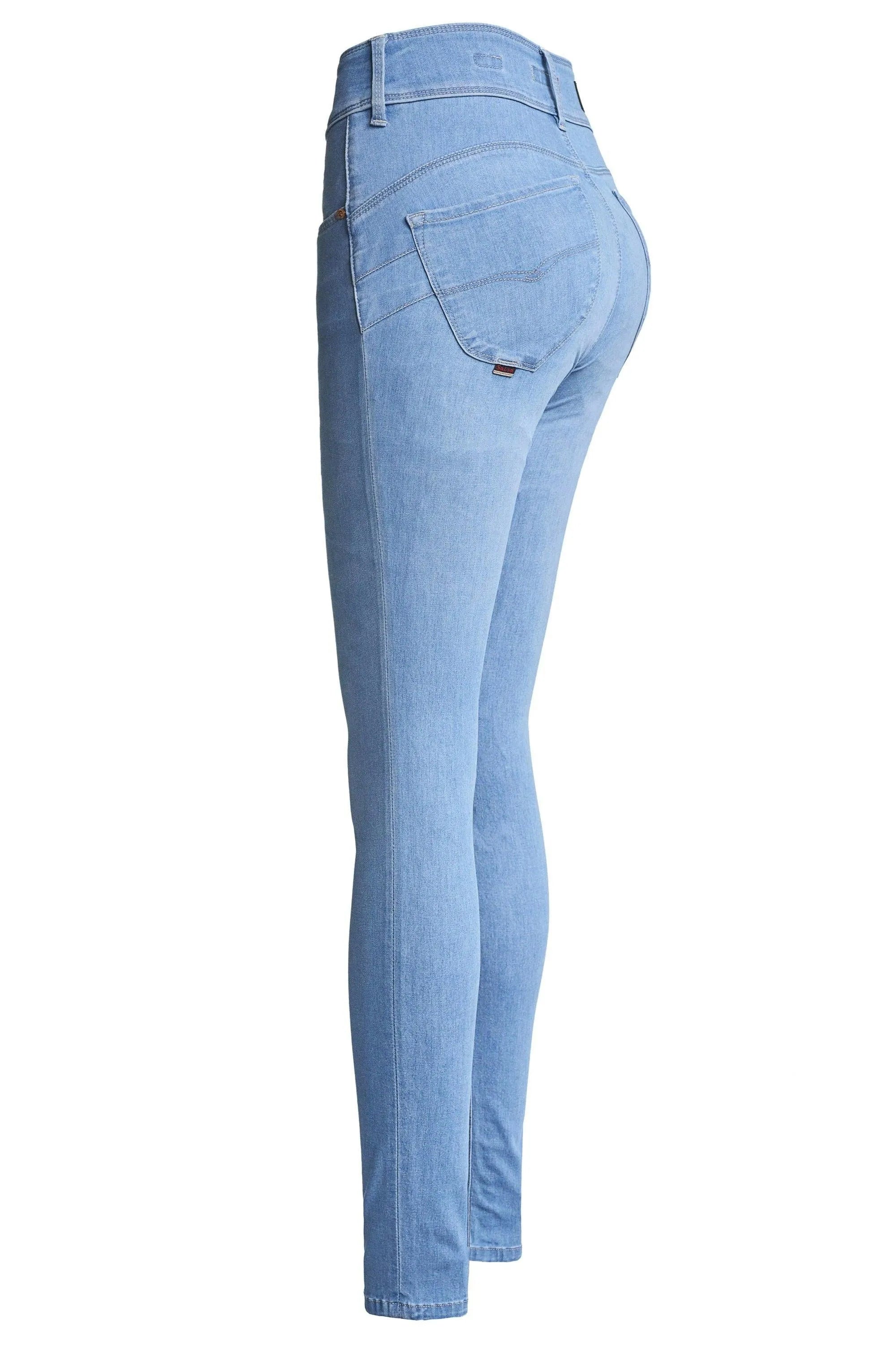 VAQUEROS PUSH IN SECRET SKINNY DE TACTO SUAVE - ECRU